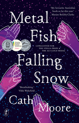 Metal Fish, Falling Snow by Cath Moore
