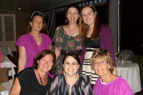 Mandi (top centre) and the hardworking booksellers of Book Bazaar Umina Beach and the All Good Bookstore in Gosford.