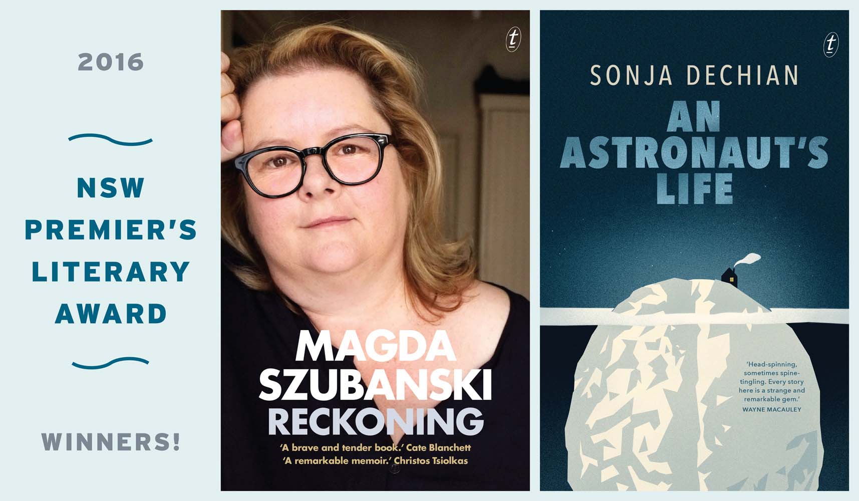 Winners of the 2016 NSW Premier’s Literary Awards