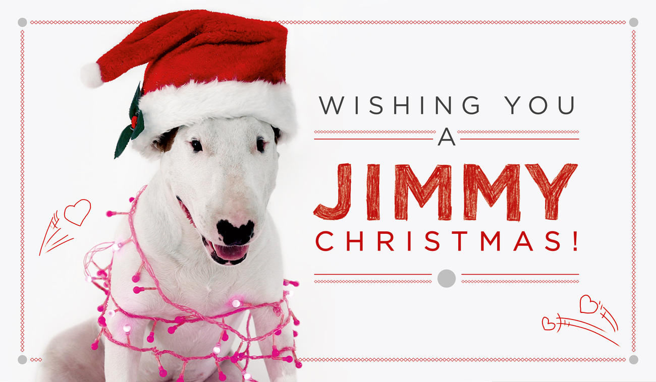 Jimmy the Dog Christmas Image